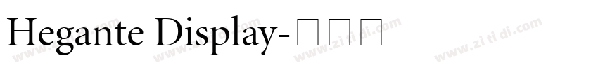 Hegante Display字体转换